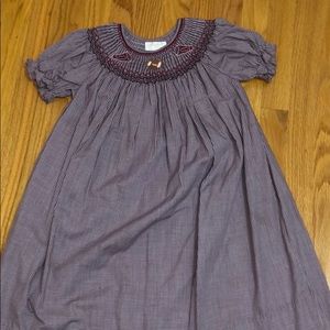 Burgundy,Black, and white dress